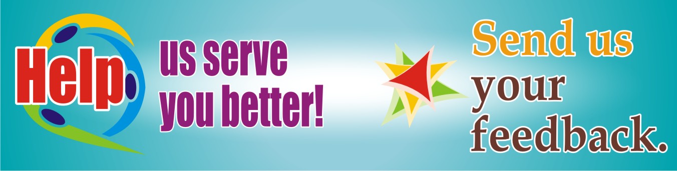 Feel free to give us your feedback!